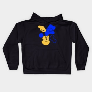 Evening Mood Face Drawing Kids Hoodie